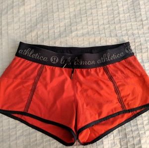 Lululemon women's orange shorts